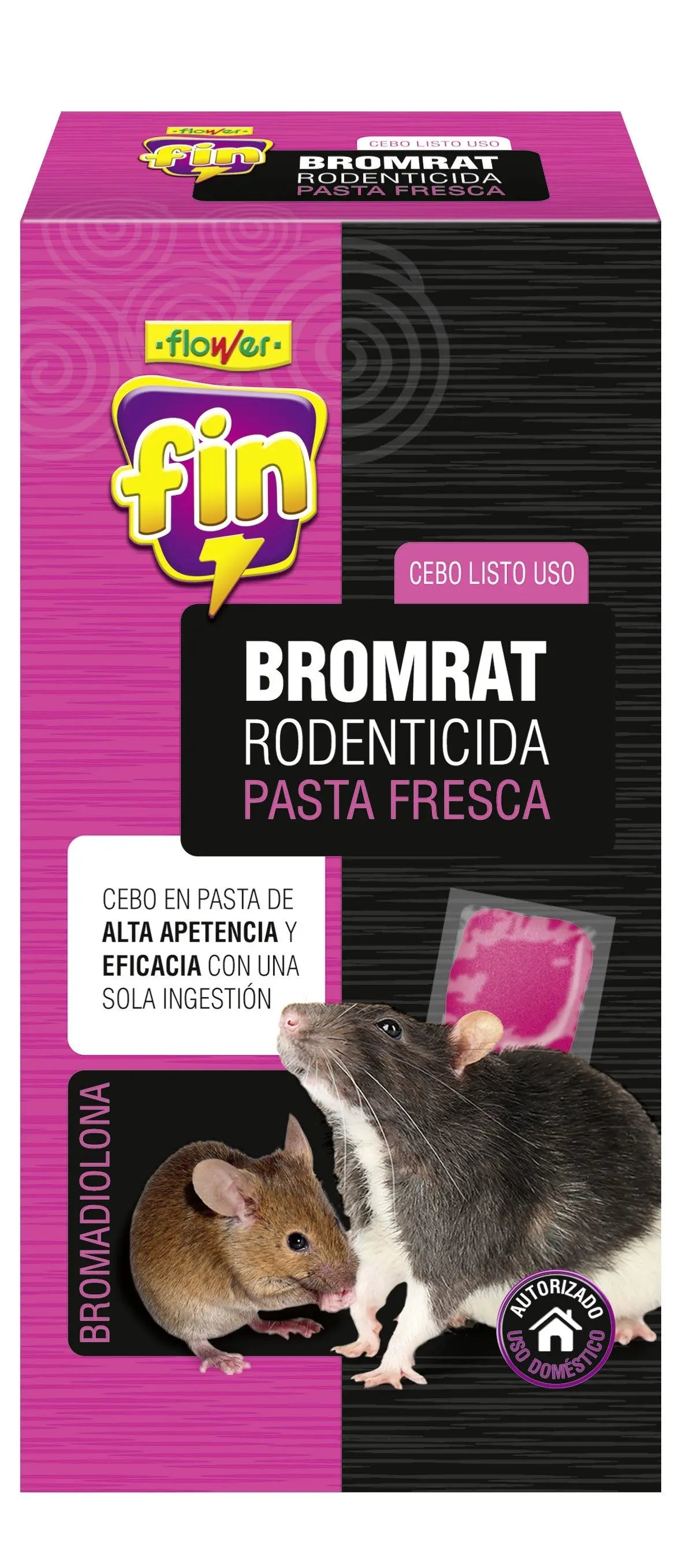 FLOWER HUERTA RATICIDA PASTA BROMRAT 150GR BROMADIOLONA