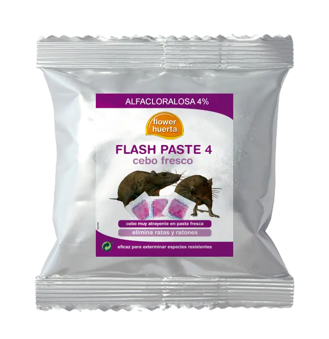 FLOWER HUERTA RATICIDA FLASH PASTE 4 200GR ALFACLORALOSA