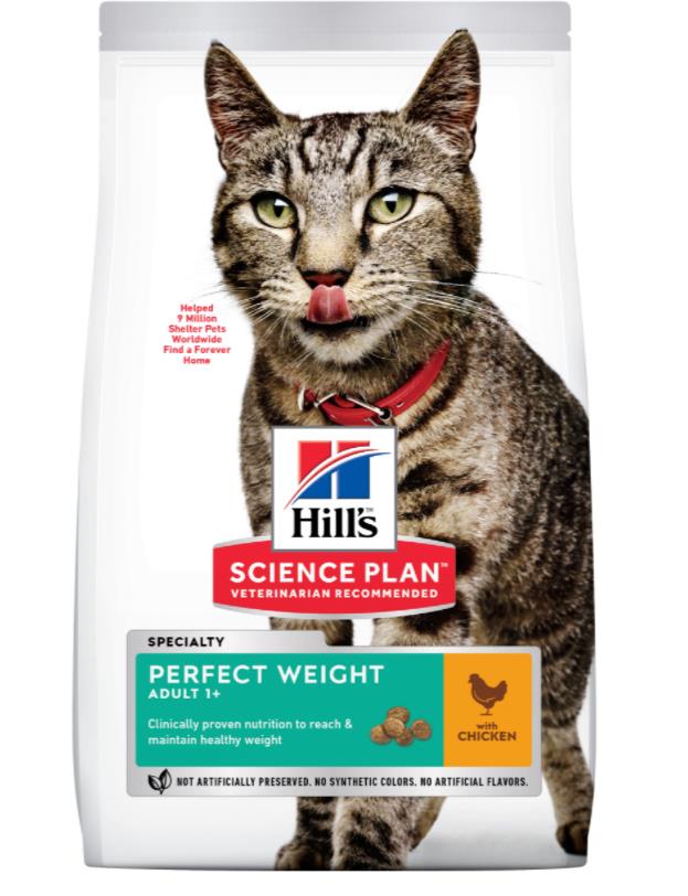 HILL'S SP FELINE ADULT PERFECT WEIGHT POLLO 1.5K