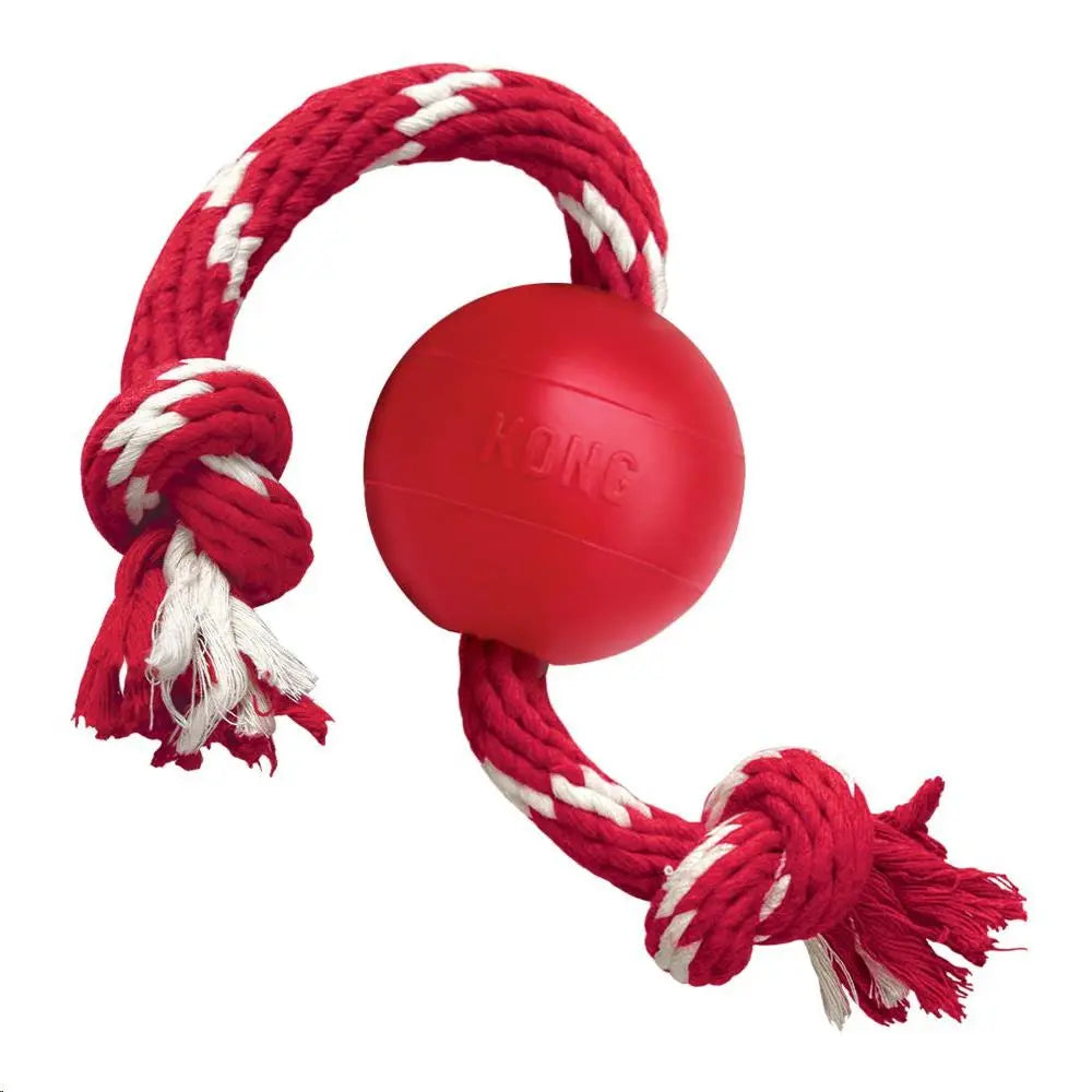 KONG ball with rope small