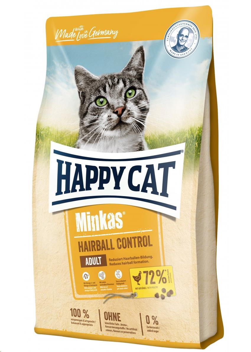 Happy Cat Minkas Adult Hairball Control 1.5 kg (Ave de corral)