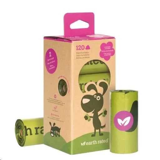 BOLSAS HIGIENICAS RECICLABLES LAVANDA 15UDES.PACK-8 EARTH RATED