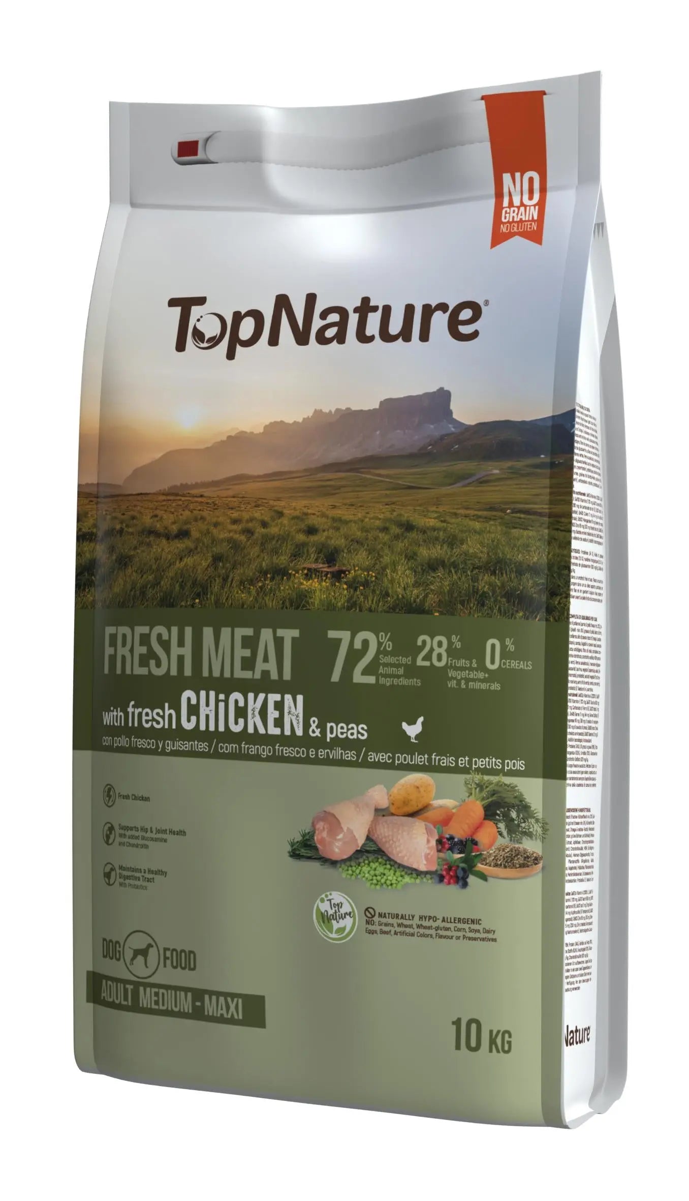 Top Nature Pollo Medium-Maxi 10Kg.