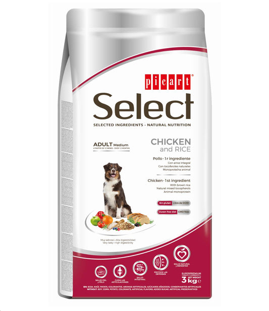 PICART SELECT DOG ADULT CHICKEN & RICE