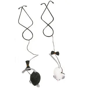 FLAMINGO JUGUETE GATO COLGADOR RATON CON SONIDO