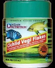 OCEAN NUTRICION CICHLID VEGI FLAKE FOODS