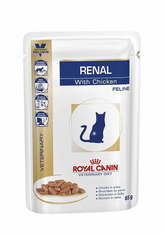 ROYAL CANIN RENAL CON POLLO SOBRE 85GR GATO HUMEDO
