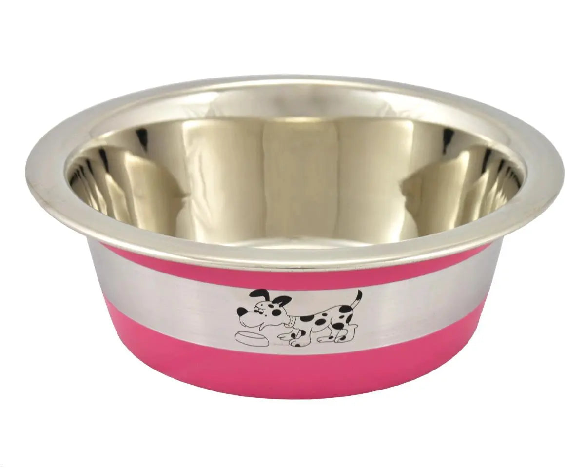 COMEDERO ANTIDESLIZANTE OSLO ROSA 0,38L