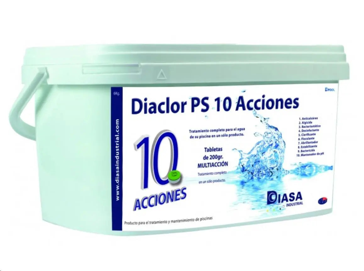 DIACLOR CLORO PS 200 10 ACCIONES 5KG