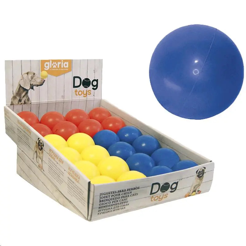 JUGUETE PERRO PELOTA MACIZA 8CM GLORIA
