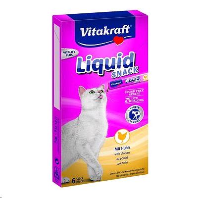 VITAKRAFT CAT LIQUID SNACKS POLLO CON TAURINA 90GR