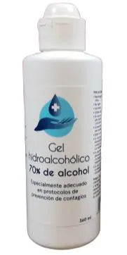 GEL HIDROALCOHOLICO DESINFECTANTE PARA MANOS 360ML DISOP