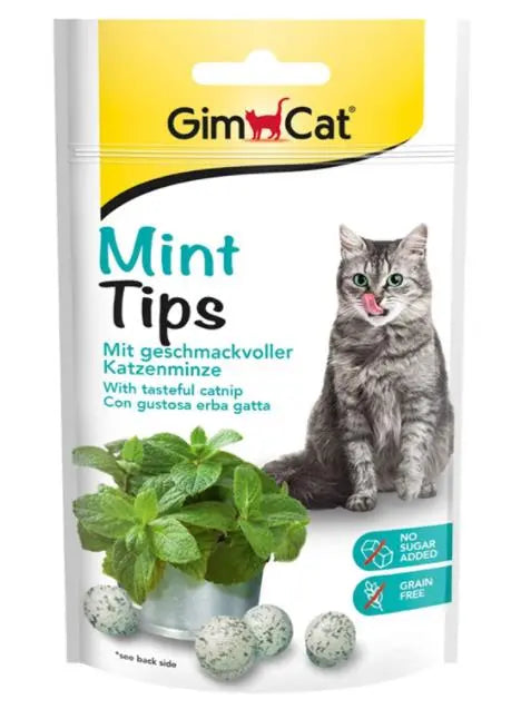 GIMCAT SNACK MINT TIPS CON CATNIP 40GR.