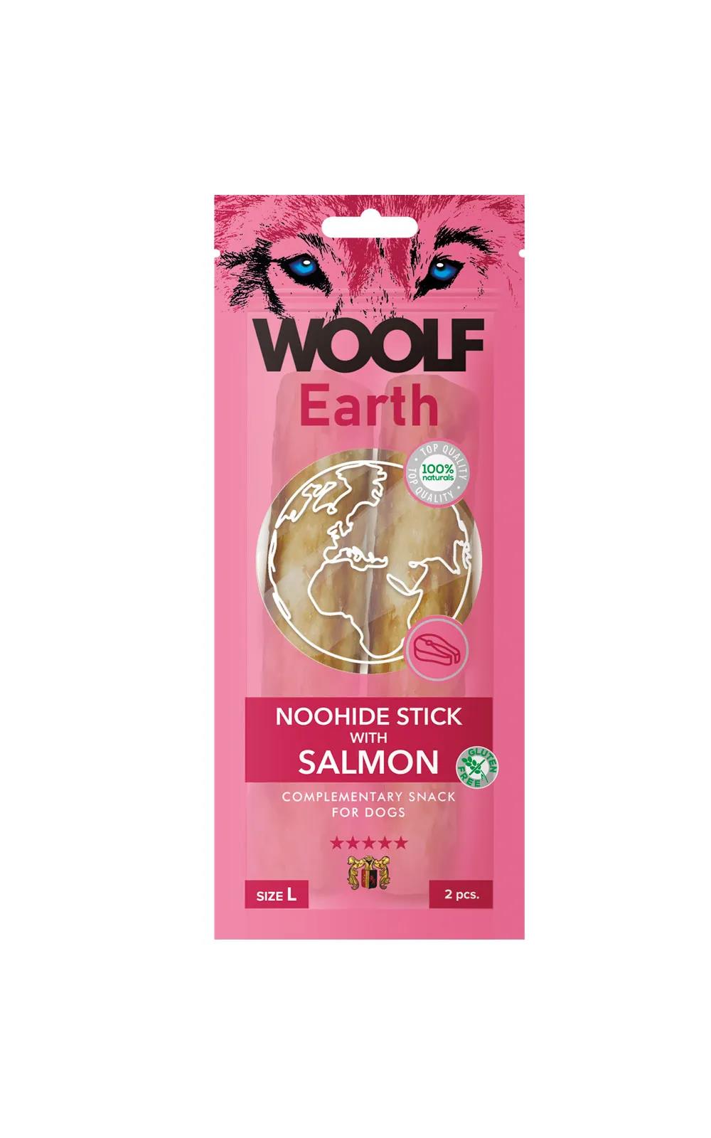 Woolf Earth Sticks with Salmon L 85gr