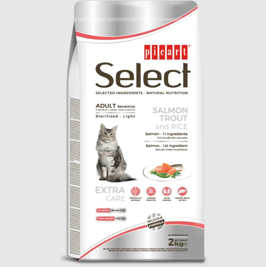 PICART SELECT CAT STERILIZED LIGHT SENSITIVE 8KG