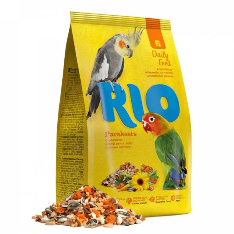 Alimento Diario Agapornis/Pequeñas Cotorras 1kg Rio