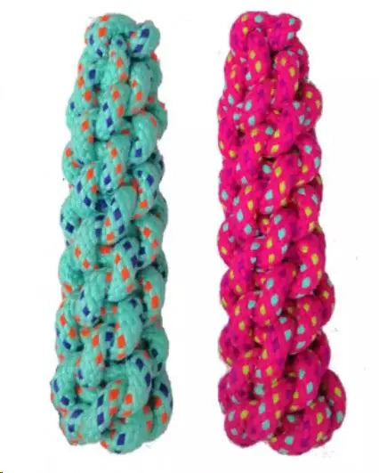 JUGUETE PERRO CUERDA DENTAL DOTTY TRENZA 21CM