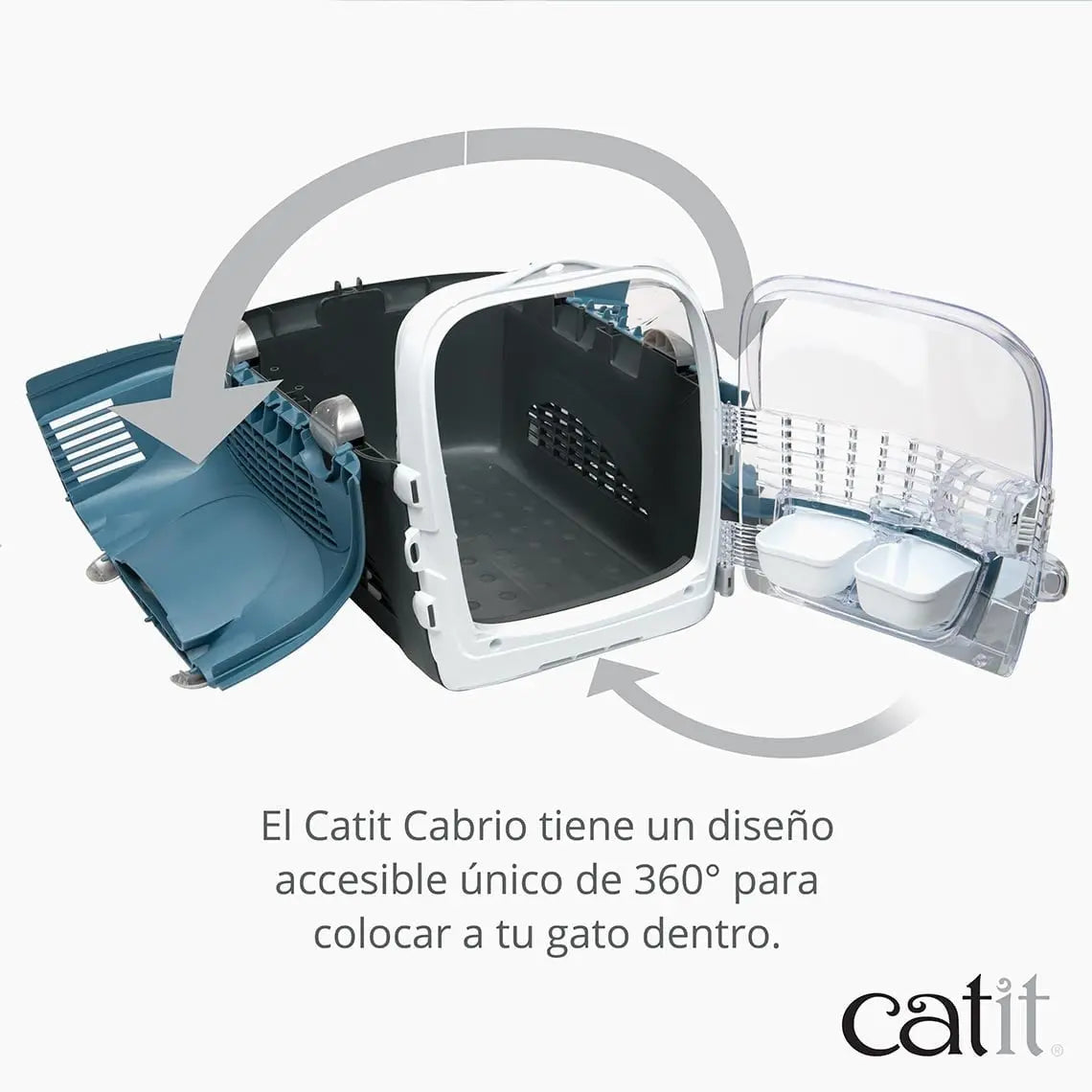 Catit Pet Cabrio Transportín Turquesa