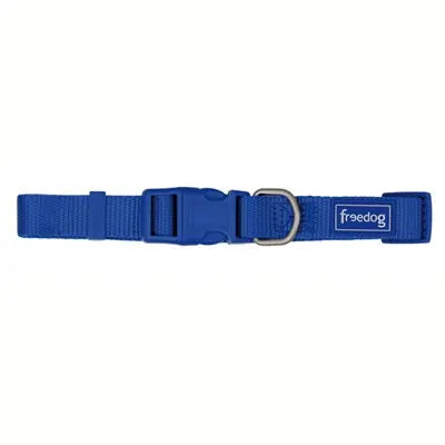 Collar Nylon Basic AZUL 15mm Freedog