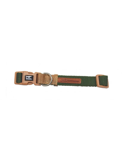 COLLAR X-TRM DOBLE PREMIUM VERDE FOREST-BRITISH BEIGE 48-66cm x 2,5cm