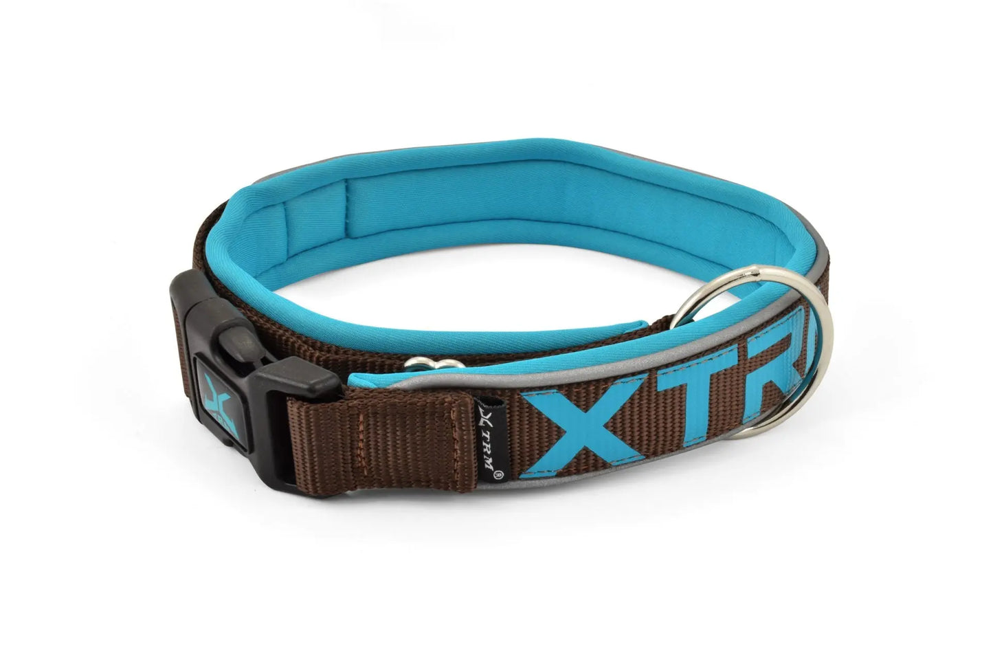 COLLAR X-TRM NEON FLASH MARRON 15mm x 28-35cm