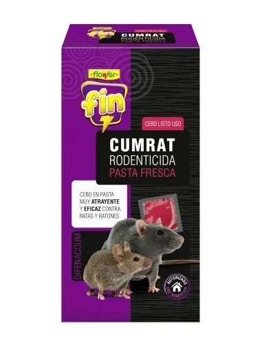 FLOWER HUERTA RATICIDA PASTA CUMRAT 150GR DIFENACUM