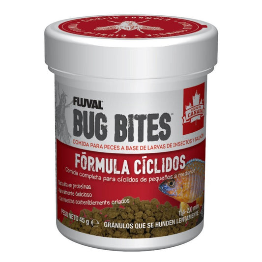Fluval Bug Bites Cíclidos Gránulos 45g 1,4-2mm