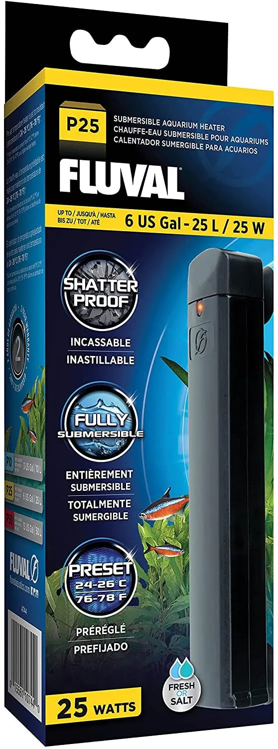 Fluval P25 Pre-set Calentador 24-26§C 25l