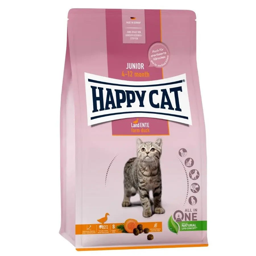 Happy Cat Junior LandEnte Grain Free 4 kg (Pato)
