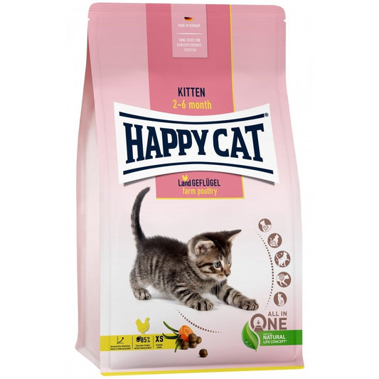 Happy Cat Kitten LandGeflügel 1,3 kg (Ave de corral)