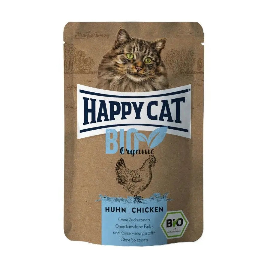 HAPPY CAT POUCH BIO ORGANIC POLLO 85GR