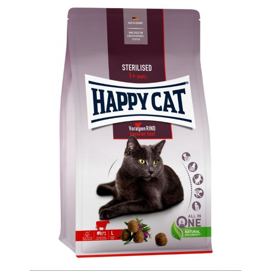 Happy Cat Sterilised VoralpenRind 10 kg (Ternera)