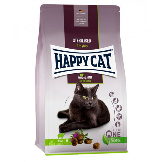 Happy Cat Sterilised WeideLamm 1,3 kg (Cordero)