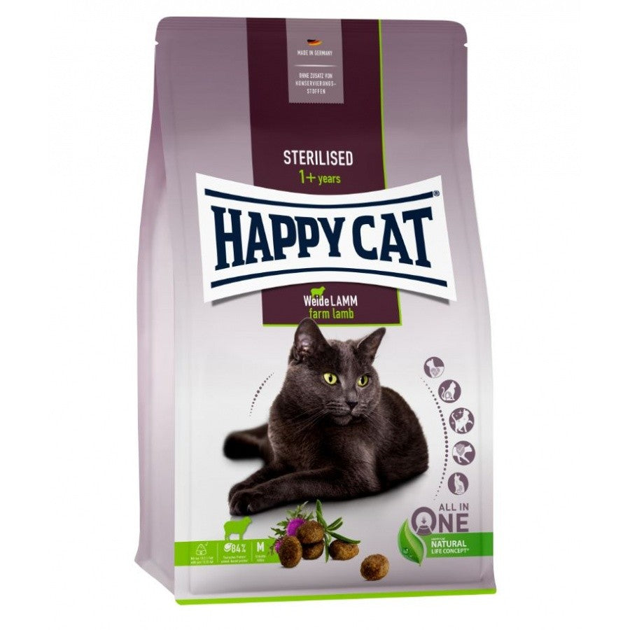 Happy Cat Sterilised WeideLamm 10 kg (Cordero)