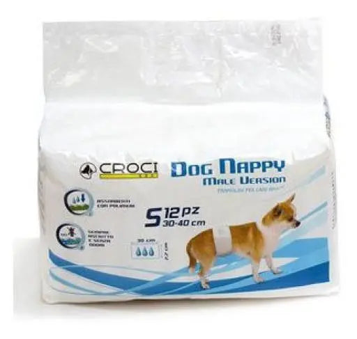 NAYECO PAÑAL PERRO MACHO S (30-40CM) 12UDES.