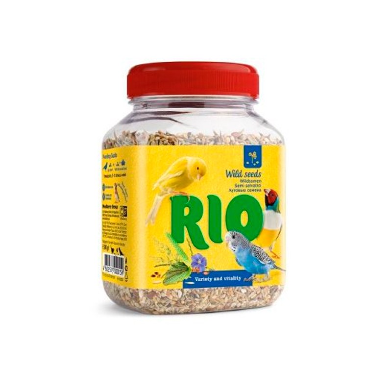Snack Mix Semillas Silvestres Natural Para Aves 240gr Rio