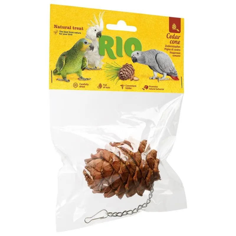 Snack Piña de Cedro Natural para Pájaros 1udad Rio