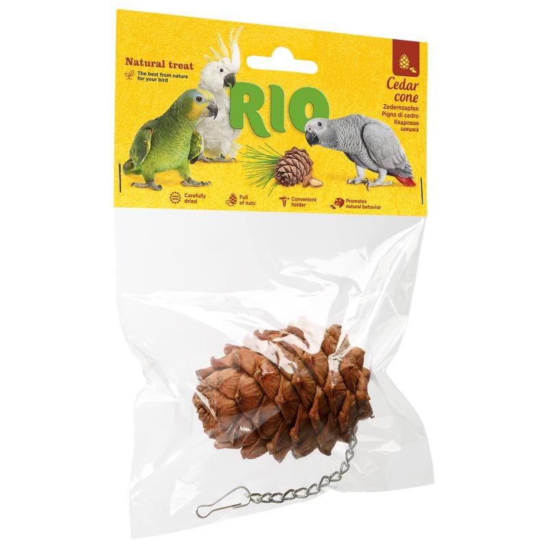Snack Piña de Cedro Natural para Pájaros 1udad Rio