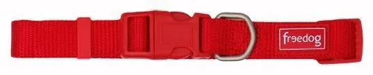 Collar Nylon Basic ROJO 10mm Freedog