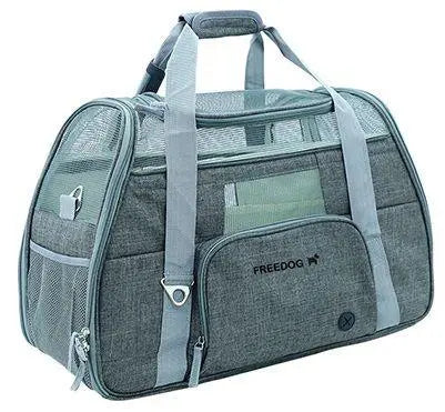 Bolso Transportin Crossworld Gris 51 x 23 x 35cm Freedog