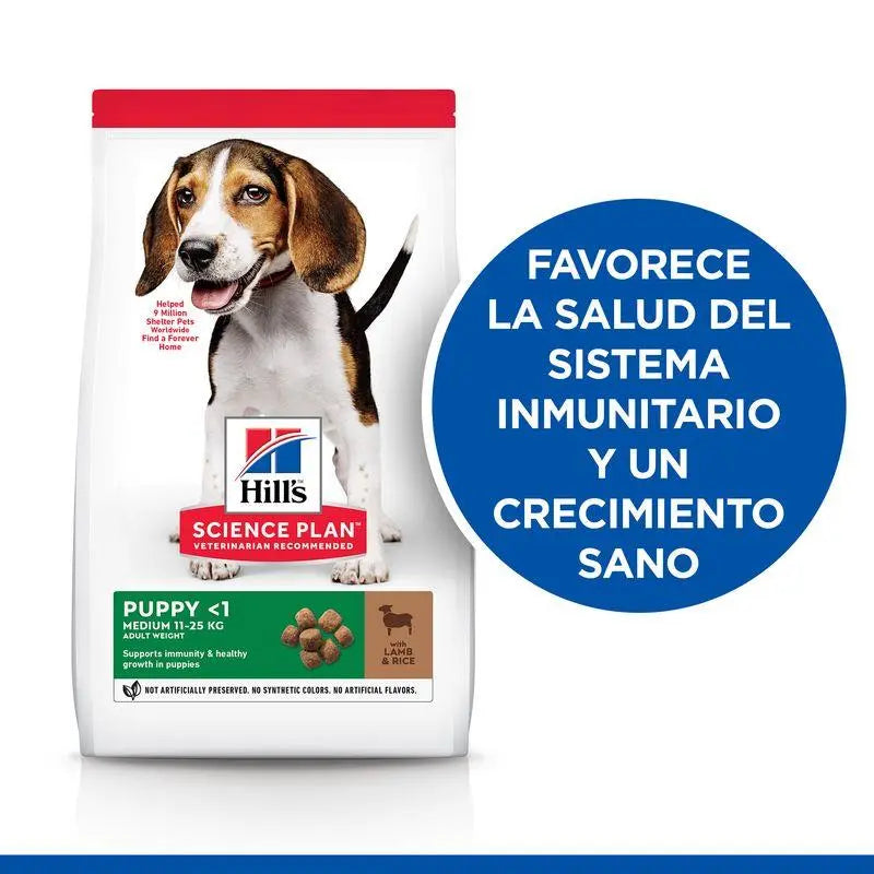 HILL'S SP CANINE MEDIUM PUPPY CORDERO Y ARROZ 14kg