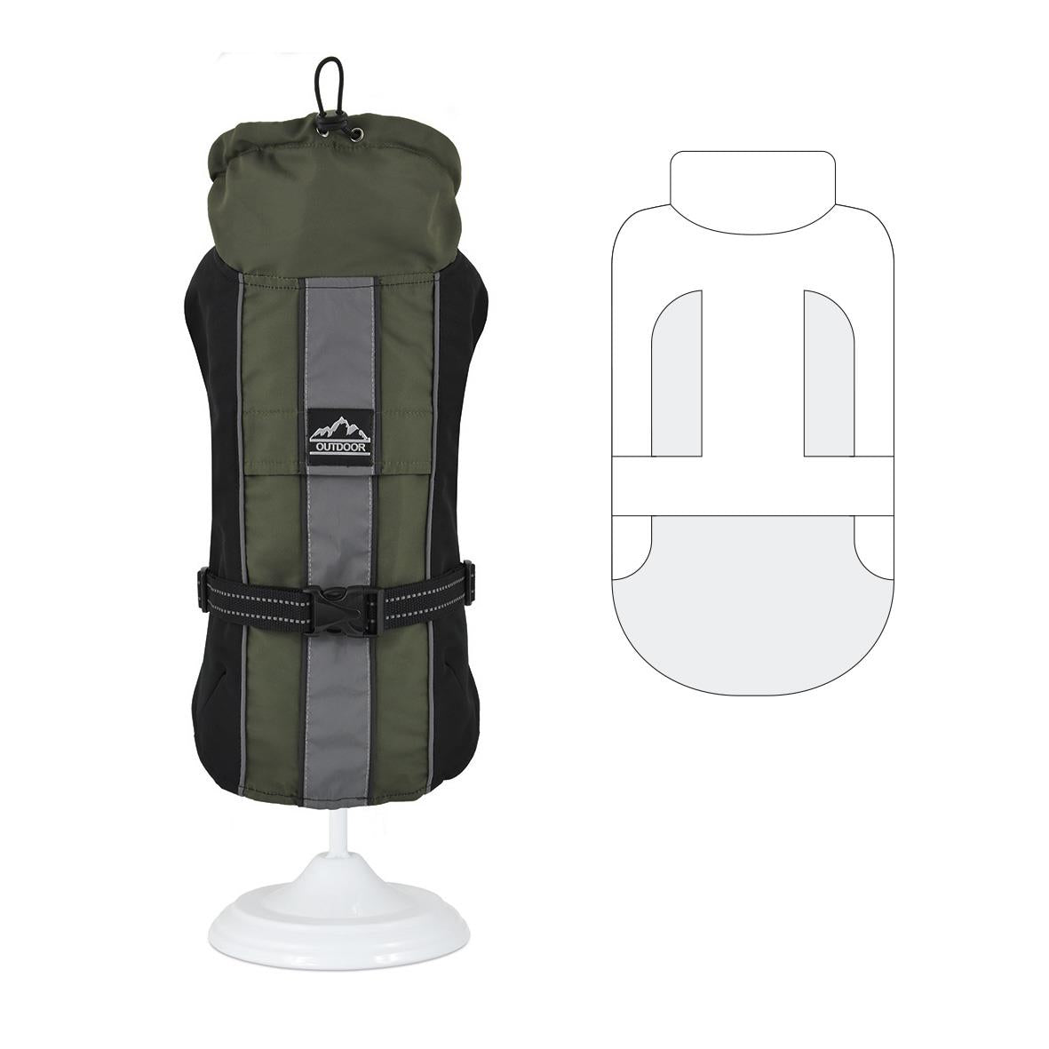 IMPERMEABLE HIKING VERDE