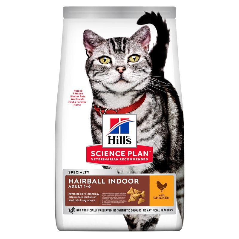 Hill's SP Feline Adult Hairball Indoor Pollo 1.5kg