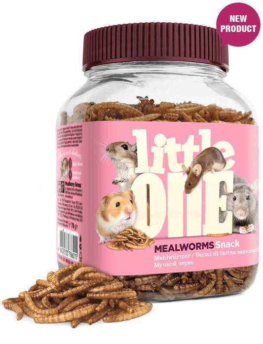 LITTLE ONE SNACK ROEDORES GUSANOS 70GR BOTE