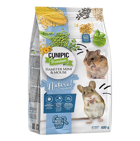 Cunipic Premium Alimento Hamster Mini & Ratón 600gr